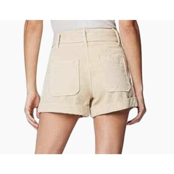 BLANKNYC Exposed Button Twill Self Belted Cargo Shorts Camel Size 28 NWT - Picture 2 of 16